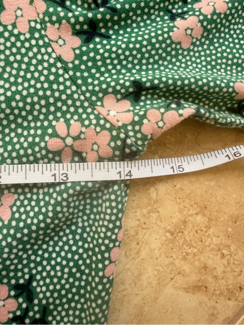Boden Green Floral Short-Sleeve Midi Dress with Pink Blossoms - Picture 8 of 12